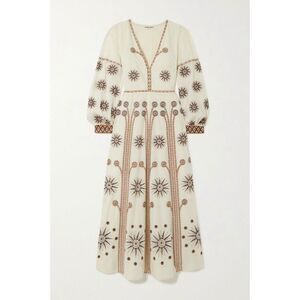 Emporio Sirenuse Adelaide Balance Embroidered Maxi Dress Size 42 / Size 6